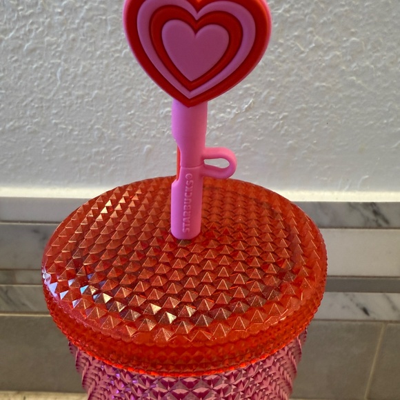 Disney Parks Starbucks Mickey Mouse Valentines Day Heart Pink‎ Tumbler - Picture 4 of 8
